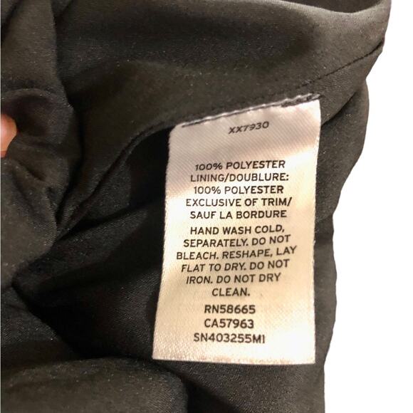 Something Navy Sequin A-line Tie Front Midi Skirt Size Small - Picture 7 of 7